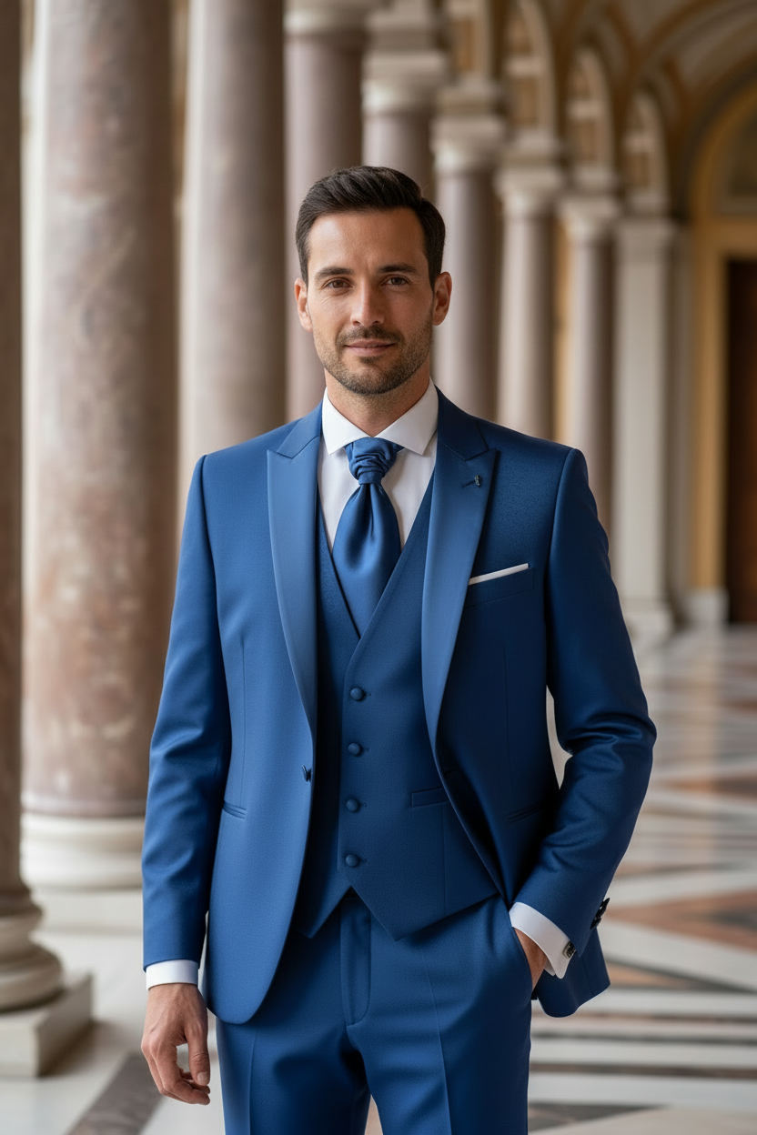 Dettaglio cravattone cerimonia in raso